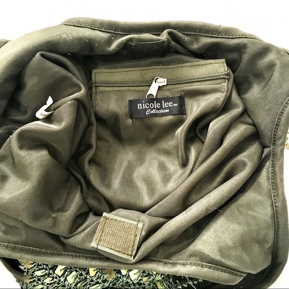 Nicole Lee Collection Green Sequin Hobo Bag - Picture 3 of 4